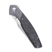 Kizer Manganas Grazioso Frame Lock Knife, Titanium &amp; Carbon Fiber - Ki4572A1 - KNIFESTOCK