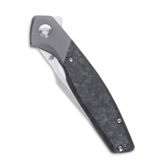 Kizer Manganas Grazioso Frame Lock Knife, Titanium &amp; Carbon Fiber - KI4572A1 - KNIFESTOCK