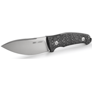 Viper NORDLYS Drop Point Satin N690Co, Carbon Fiber, Leather Sheath VT4046FC - KNIFESTOCK