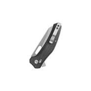 QSP Knife Emu Pocket knife Blade:14C28N, stonewash, Black micarta QS164-A1  - KNIFESTOCK