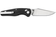 QPS Reptile 14C28N, Stonewash-Satin, Griff: Schwarzes G10 QS165-C1 - KNIFESTOCK