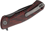 Petrified Fish PF949 Warrior Black Stonewash K110 Red Gmascus G10 PF949R - KNIFESTOCK
