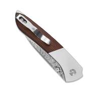 Kizer Spitfire Damascus Aluminum &amp; Mkuruti Wood V3690A3 - KNIFESTOCK