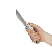 KB Cyrus Beadblast M390 Sandblast Ti KB387A - KNIFESTOCK