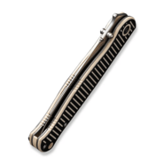 CIVIVI RS71 Milled Ivory / Black G10 HandleSatin Finished Nitro-V BladeLiner L - KNIFESTOCK