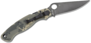 Spyderco Military 2 Camo G-10 Black Blade Reveal 13 C36GPCMOBK2 - KNIFESTOCK