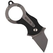 FOX MINI-TA FOLDING KNIFE BLACK NYLON HNDL-1.4116 STAINLESS ST.SANDBLASTED BLD - KNIFESTOCK