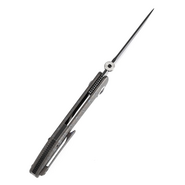 KANSEPT Tarkin  Blackwash CPM 20CV 0.118&#039;&#039;/3.0mm Tiger Stripe Flamed Titanium K1078A7 - KNIFESTOCK