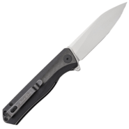 Petrified Fish PF818 Forward Satin D2 Carbon Fiber With Black G10 PF818CDS - KNIFESTOCK
