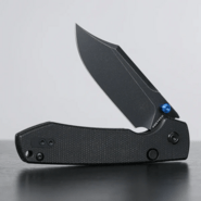 Vosteed Raccoon(TLL&amp;Bowie Blade) 14C28N Black Stonewash Black Micarta A2910 - KNIFESTOCK