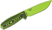 ESEE Model 4 Venom Green Blade 3D Neon Green-Black G10 survival knife, black sheath + belt clip - KNIFESTOCK