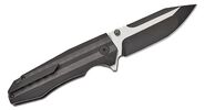 Petrified Fish PFP08 Mocado Black Stonewash K110 Carbon Fiber &amp; Black G10 PFP08C - KNIFESTOCK