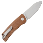 Petrified Fish PFE05S Flavorist Satin K110 Brown Micarta PFE05SBRMS - KNIFESTOCK
