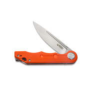 KUBEY Mizo Liner Lock Flipper Folding Knife Orange G10 Handle KU312I - KNIFESTOCK