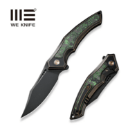 We Knife Orpheus Bronze / Black Titanium Integral Handle With Jungle Wear Fat Carbon Fiber Inlay WE2 - KNIFESTOCK