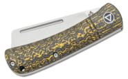 QSP Knife Hedgehog 14C28N , golden CF QS142-C - KNIFESTOCK