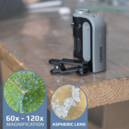 Carson 60-120x LED MicroBrite Plus Pocket Microscope with Smartphone Adapter MM-350 - KNIFESTOCK