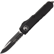 MICROTECH UTX-85 S/E Zwart Tactisch Gedeeltelijk Kartel 231-2T - KNIFESTOCK