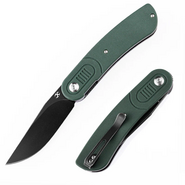 Kansept Reverie Black TiCn Coated 154CM Green G10 T2025A2 - KNIFESTOCK