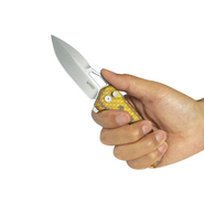 Kubey  RDF Beadblast 14C28N,Ultem w/ Dimple Milling KU316H - KNIFESTOCK