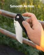 Sencut Draxor SENCUT Black G10 HandleSatin Finished 9Cr18MoV BladeLiner Lock O - KNIFESTOCK