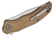 Petrified Fish PFP10 Hairtail Stonewashed K110 Brown Micarta PFP10KMW - KNIFESTOCK
