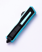 Microtech SCARAB II GEN III D/E-S BLACK STANDARD TURQUOISE 1180-1TQ - KNIFESTOCK