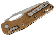 Microtech MSI  RAM-LOK  Frag G10 Tan Stonewash Full Serrated 210-12FRGTTA - KNIFESTOCK