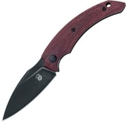 Fox Honos Folding Poket Knife Stainless Steel Becut Black Idroglider Sw Blade, Micarta Jute Plum Han - KNIFESTOCK