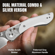 Kizer Clutch Lock Mini Mystic Paul Munko Nitro-V Acrylic+Aluminium V3636A1 - KNIFESTOCK