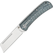 QSP Knife Hedgehog 14C28N, Micarta, Denim Blue QS142-B - KNIFESTOCK