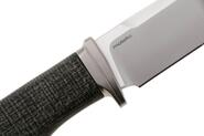 Lion Steel Feststehendes Messer M390 Klinge SCHWARZ Burlap, Ti Parierstange, Lederscheide AH BLB - KNIFESTOCK