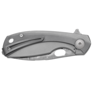 Viper LILLE DAMASCO Bjorkmans Twist Pattern, TITANIUM w Bead Blasted overlay VA5964TITI - KNIFESTOCK