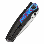 Kansept Raven Stonewashed CPM 20CV, Blackwash Ti, Timascus K2109A5 - KNIFESTOCK