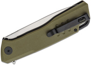 Petrified Fish PFB02 Loco Satin D2 Green G10 PFB02GRS - KNIFESTOCK
