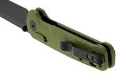 QPS Penguin Glyde 14C28N, nero, Manico: OD verde FRN QS130GL-B2 - KNIFESTOCK
