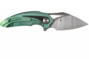 Bestech NUKE M390, Satin, Titanium+Black Green G10, Green BT2107D - KNIFESTOCK