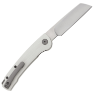 Petrified Fish PFE04 Scholar Satin 154CM White G10 PFE04W - KNIFESTOCK