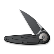 Civivi Starflare Black Aluminum HandleBlack Stonewashed Nitro-V Blade, Satin FlatButton Lock C2305 - KNIFESTOCK