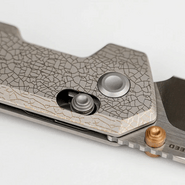 Vosteed Parallel S35VN Satin &amp; Brushed,Arctic Crackle Titanium - KNIFESTOCK