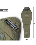 Pentagon Mummy Śpiwór 360gr/m2 (TACMAVEN) (BF) D19003-06E-RAL7013-PER PIEC - KNIFESTOCK