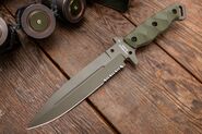 Halfbreed Blades Medium Infantry Knife - Fixed Blade MIK-01PS ODG - K110 - KNIFESTOCK