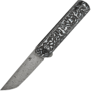 Kansept Foosa Damascus Black White Carbon Fiber K2020T1 - KNIFESTOCK