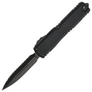 Microtech ULTRATECH ZBP D/E SHADOW DLC FULL SERRATED DLC HARDWARE 1122-3DLCTSH - KNIFESTOCK
