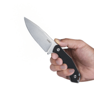 KUBEY Orthodox Fixed Blade Knife Black G10 Handle KU2108 - KNIFESTOCK