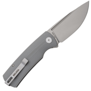 Petrified Fish PFP01 Beluga Sand blasting K110 Gray G10 PFP01GA - KNIFESTOCK