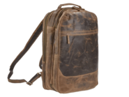 GreenBurry Rucksack Leder 34x48x16cm Overnighter Reiserucksack &quot;Vintage&quot; antikbraun - KNIFESTOCK