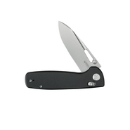 KUBEY Bluff Sandblasted Sandvik 14C28N Blade Black G10 Crossbar lock KU248F - KNIFESTOCK