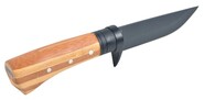 Camillus Fixed Blade Knife, Bamboo Handle, Nylon Sheath 18538 - KNIFESTOCK