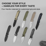 Kizer Drop Bear 2 | Nitro-V | Black &amp; Micarta | - KNIFESTOCK